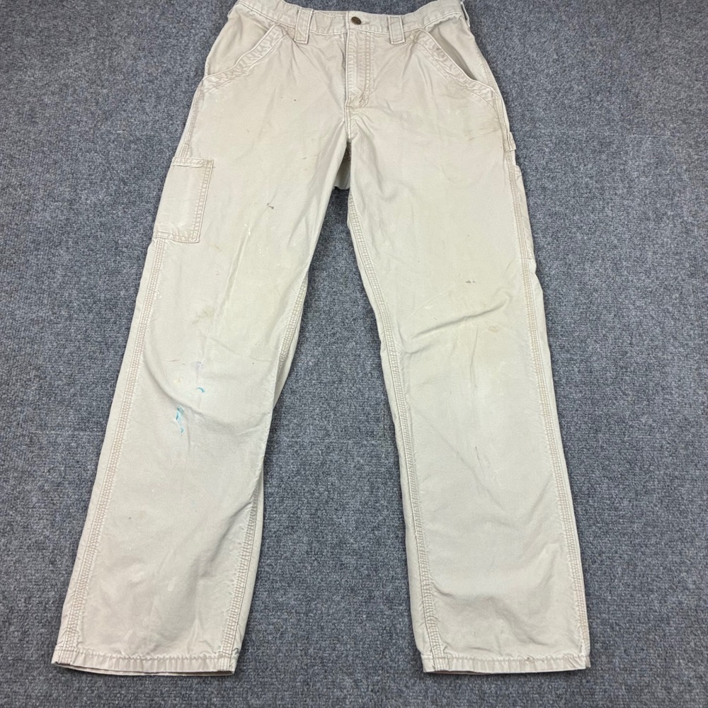 Carhartt B151-TAN Loose Original Fit Canvas Work Pants Tan Mens Size 30x32